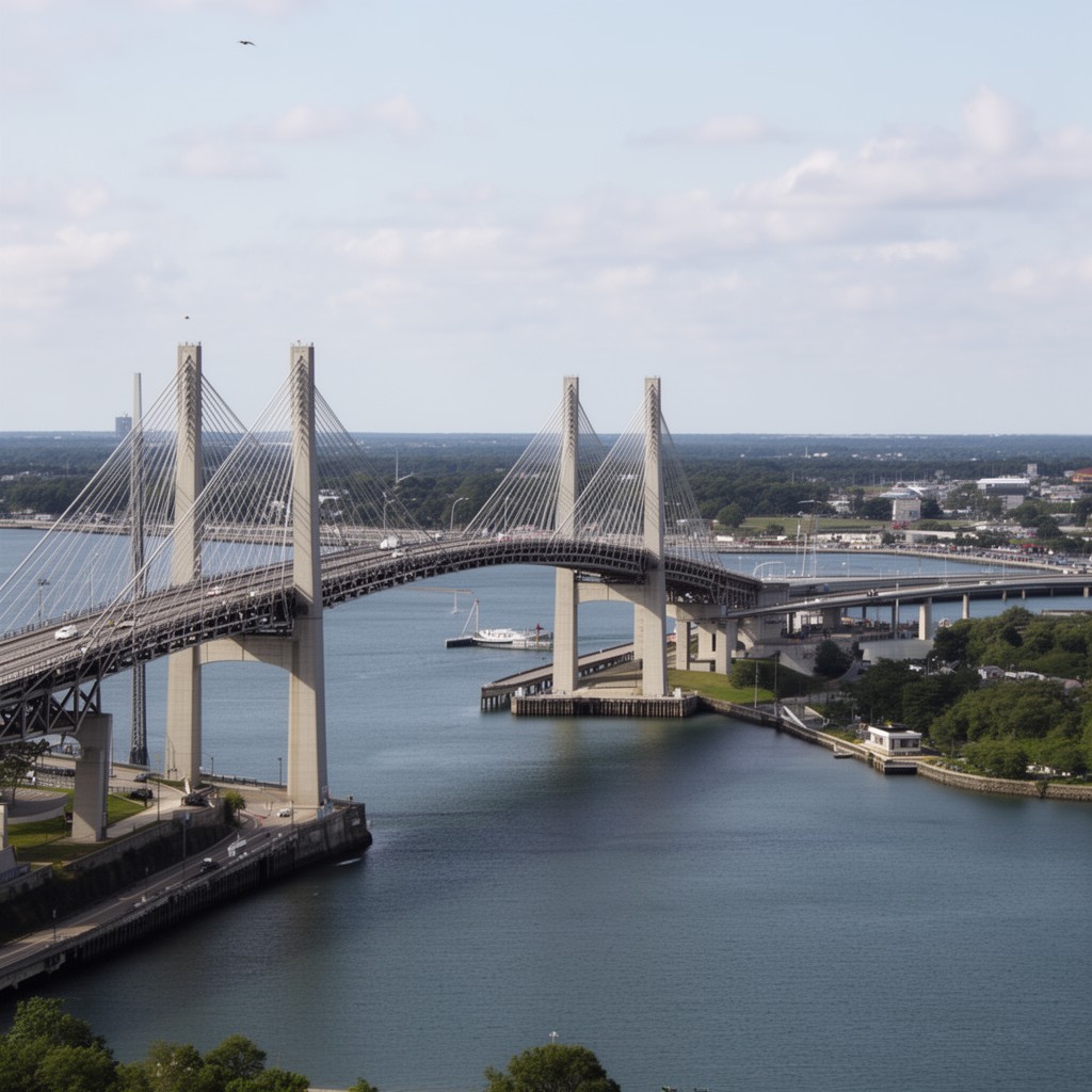 AI-generated illustration of Sagamore Bridge