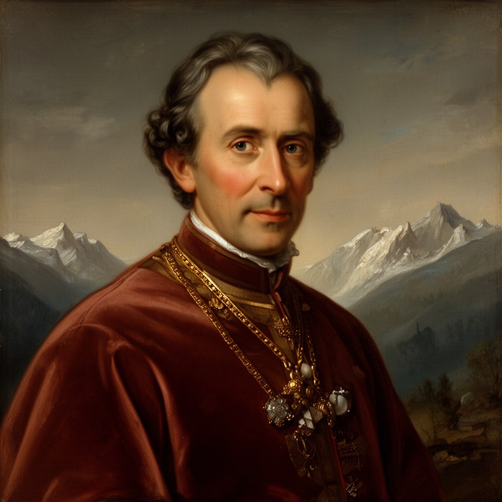 AI-generated illustration of Bishop Franz Xaver von Salm-Reifferscheidt