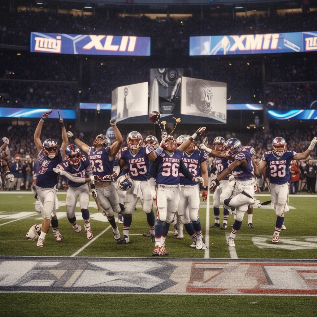 AI-generated illustration of Super Bowl XLII