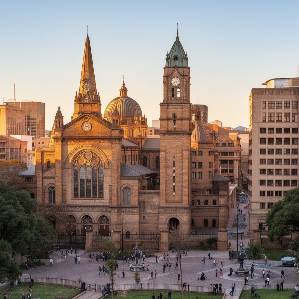 AI-generated illustration of Church Square, Pretoria
