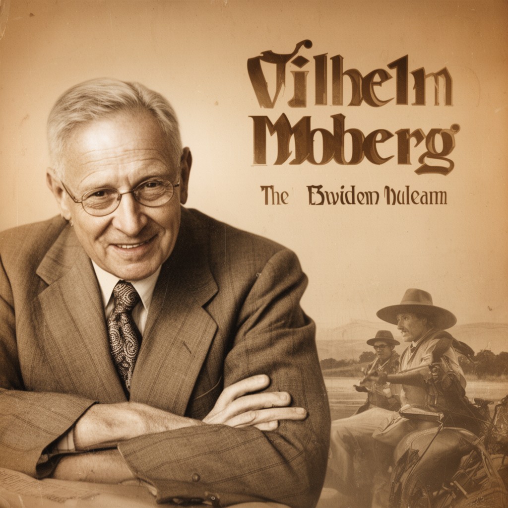 AI-generated illustration of Vilhelm Moberg