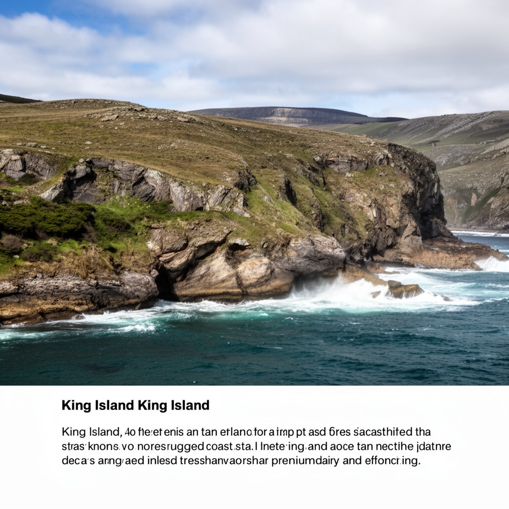 AI-generated illustration of King Island