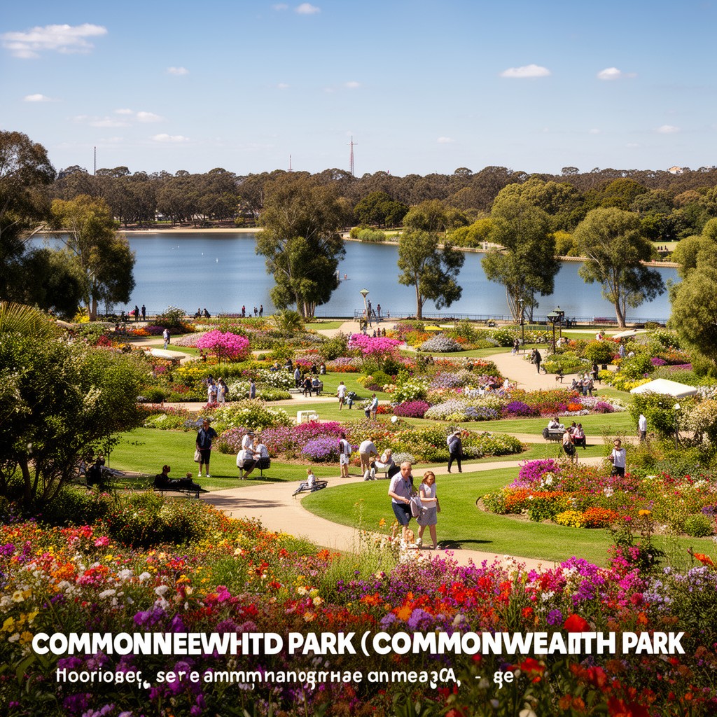 AI-generated illustration of Commonwealth Park