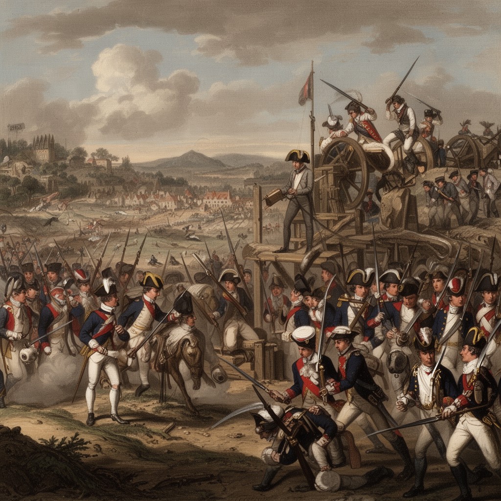 AI-generated illustration of Battle of Hamelin (Seven Years' War)