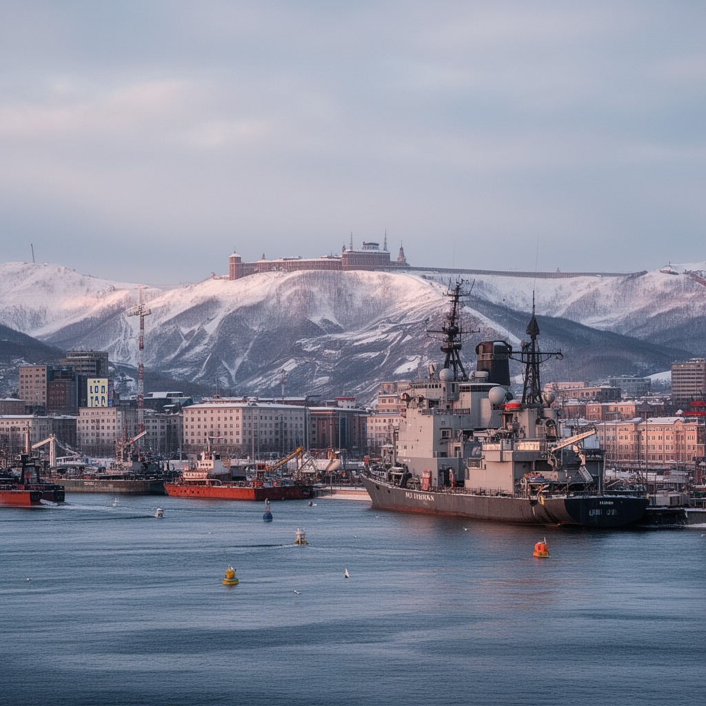 AI-generated illustration of Murmansk