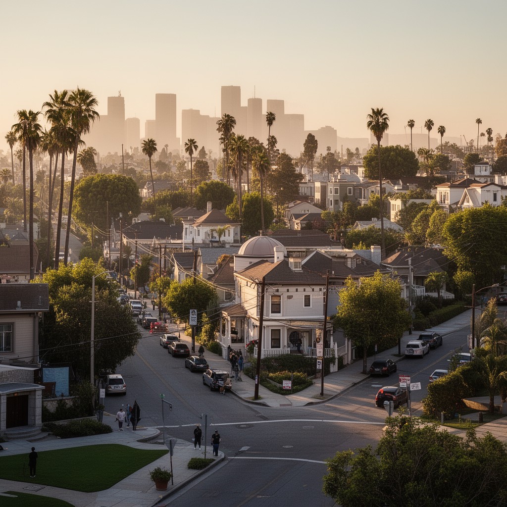 AI-generated illustration of Jefferson Park, Los Angeles