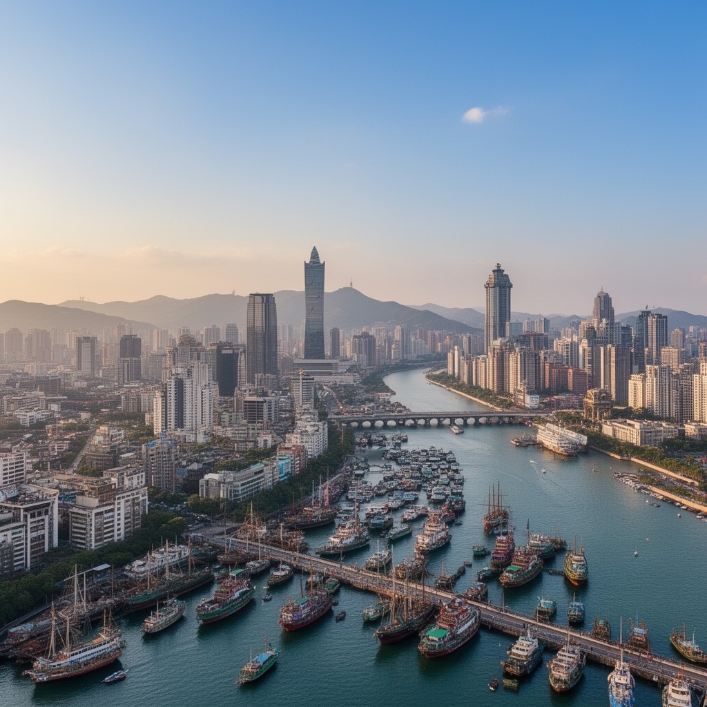 AI-generated illustration of Xiamen