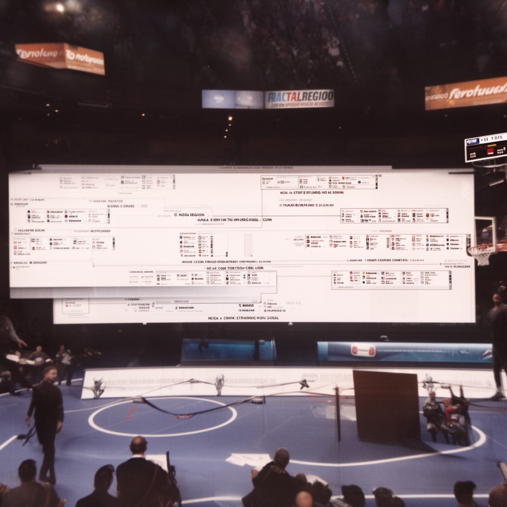 AI-generated illustration of NCAA South Region