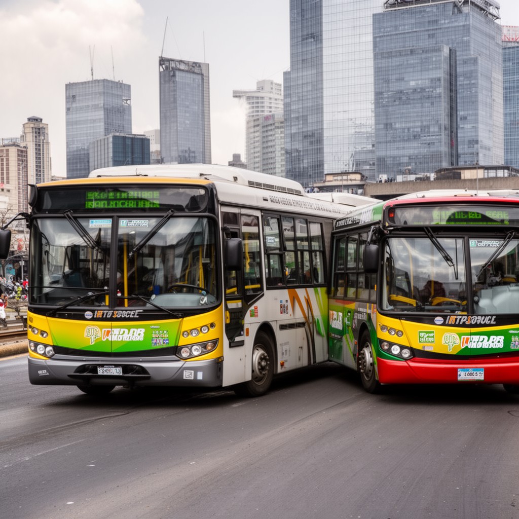AI-generated illustration of RTP buses