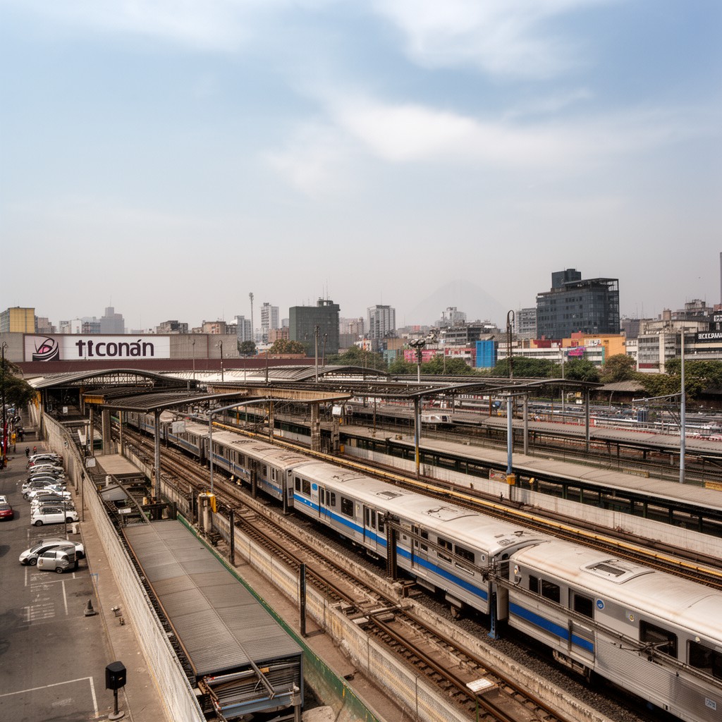 AI-generated illustration of Ticomán depot