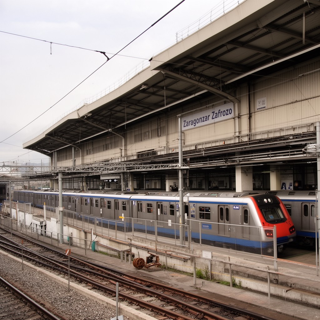 AI-generated illustration of Zaragoza depot
