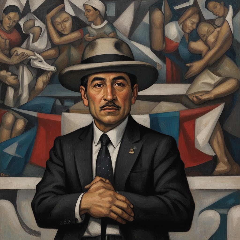 AI-generated illustration of Diego Rivera