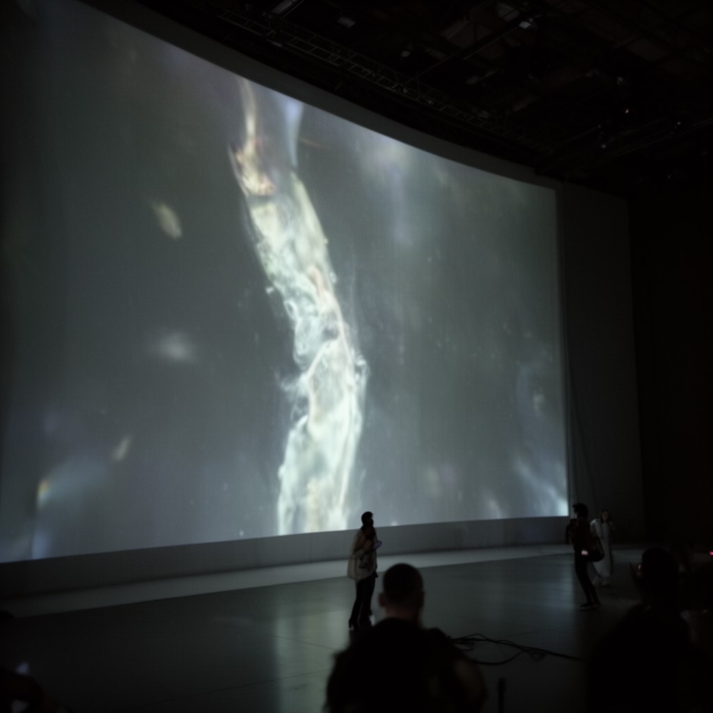 AI-generated illustration of Bill Viola