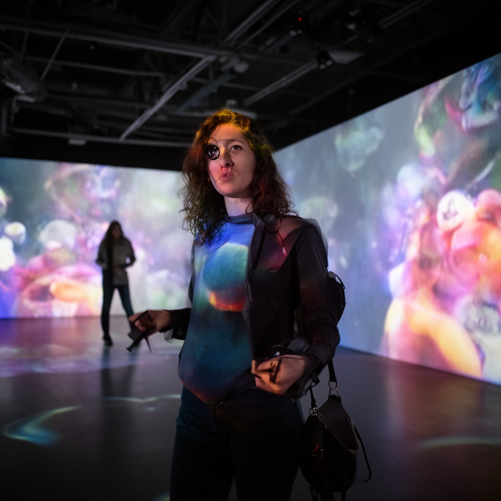 AI-generated illustration of Pipilotti Rist