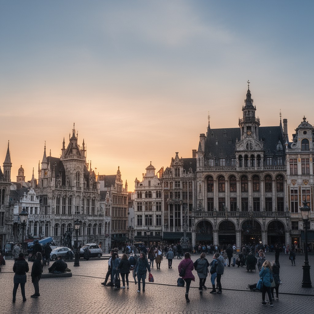 AI-generated illustration of Brussels, Belgium