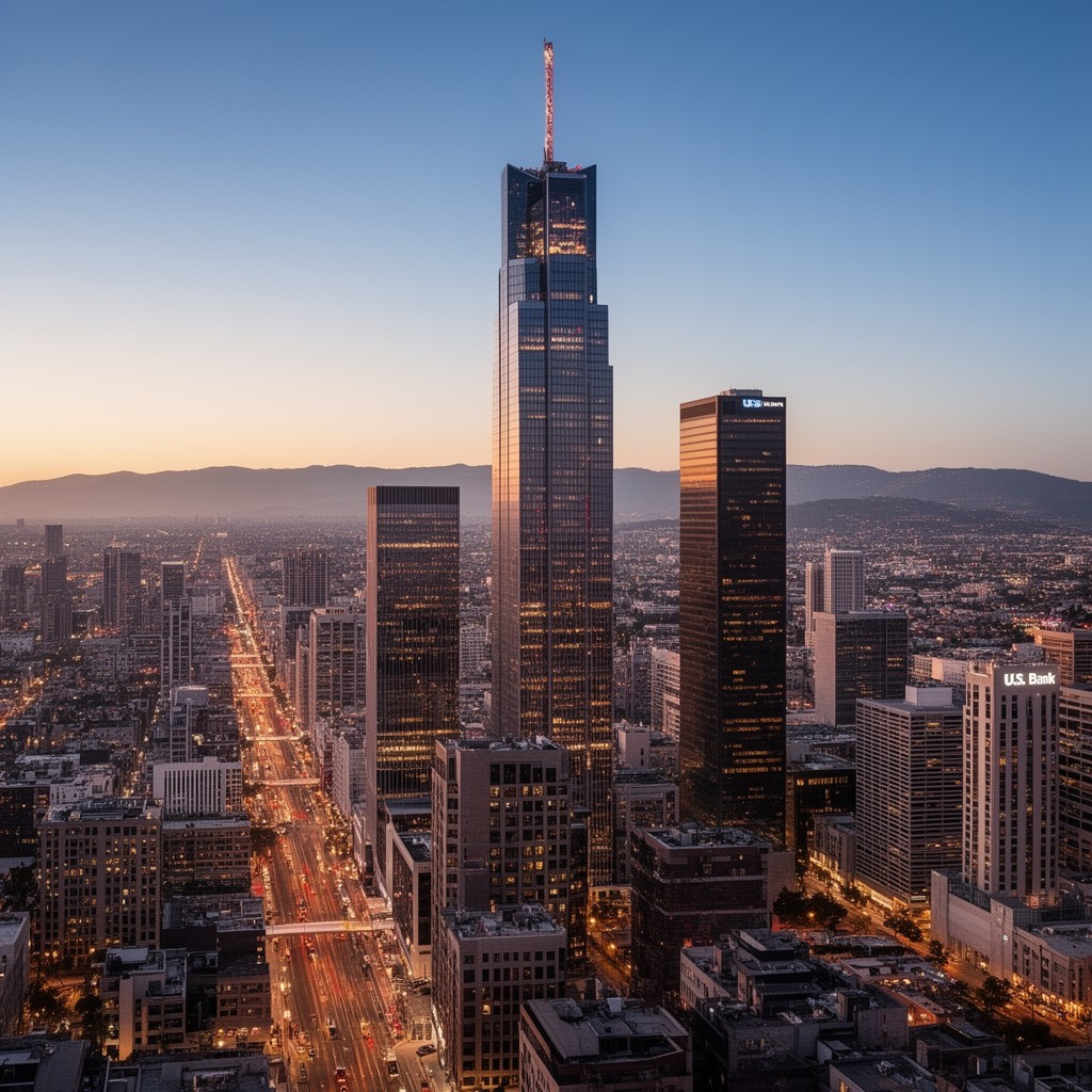 AI-generated illustration of U.S. Bank Tower