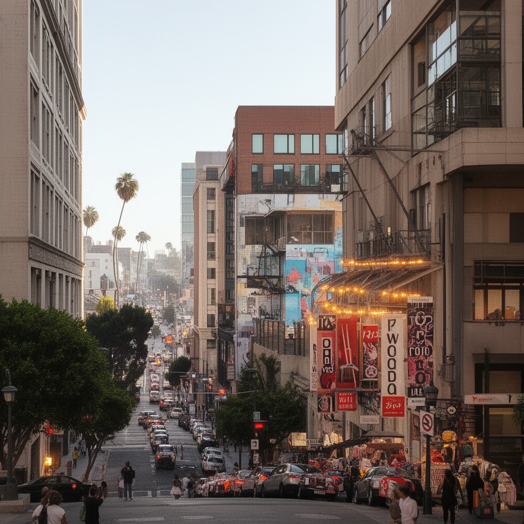 AI-generated illustration of Fashion District