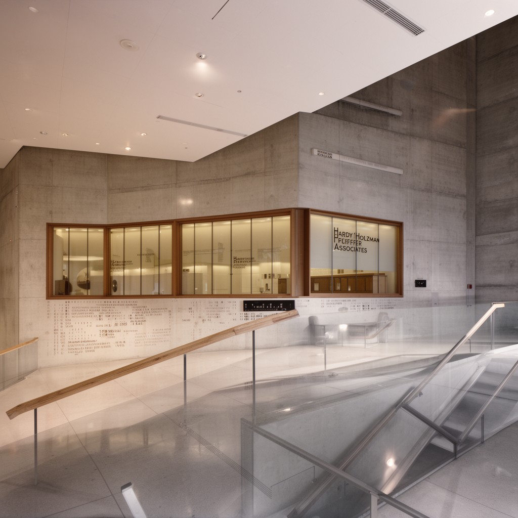 AI-generated illustration of Hardy Holzman Pfeiffer Associates