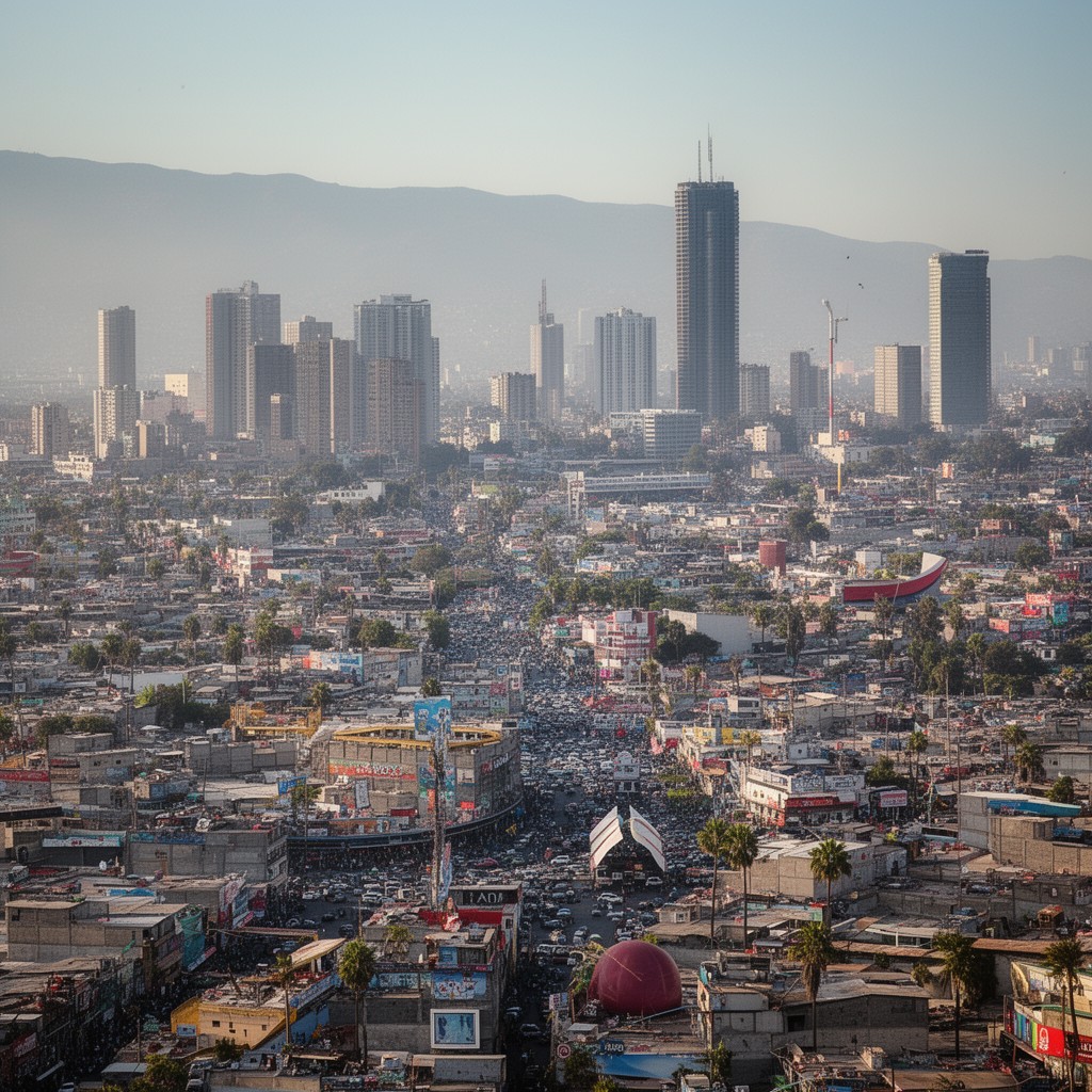 AI-generated illustration of Tijuana