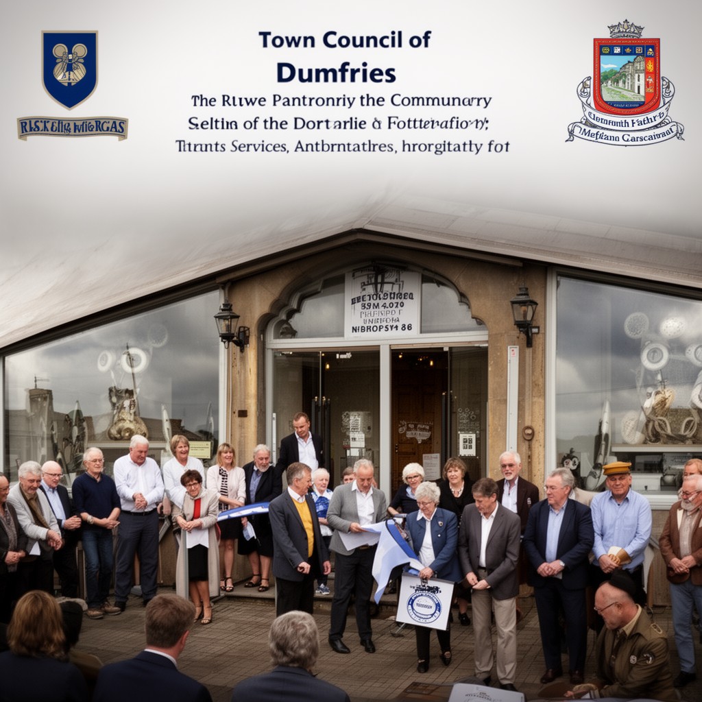 AI-generated illustration of Town Council of Dumfries