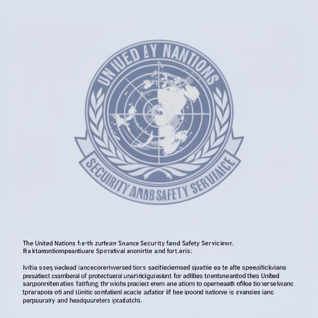 AI-generated illustration of United Nations Security and Safety Service