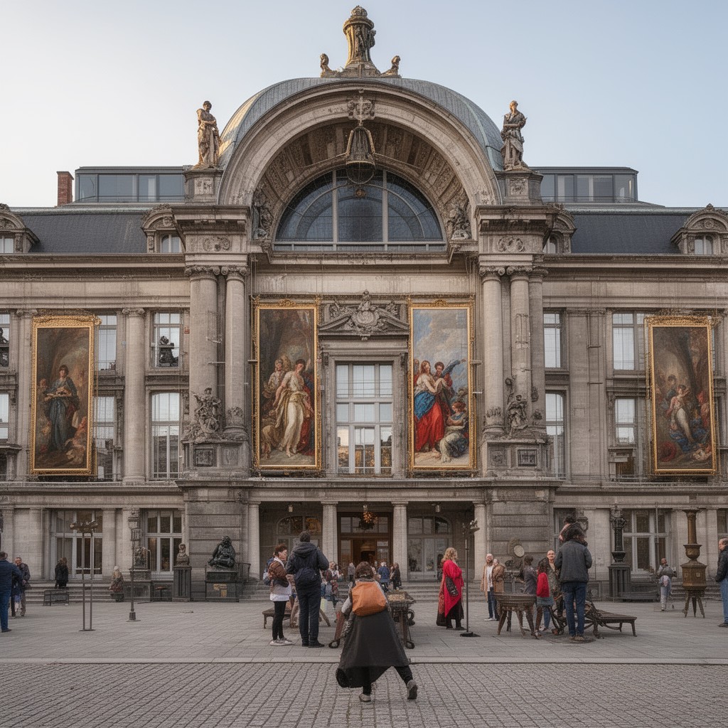 AI-generated illustration of Palais des Beaux-Arts de Lille