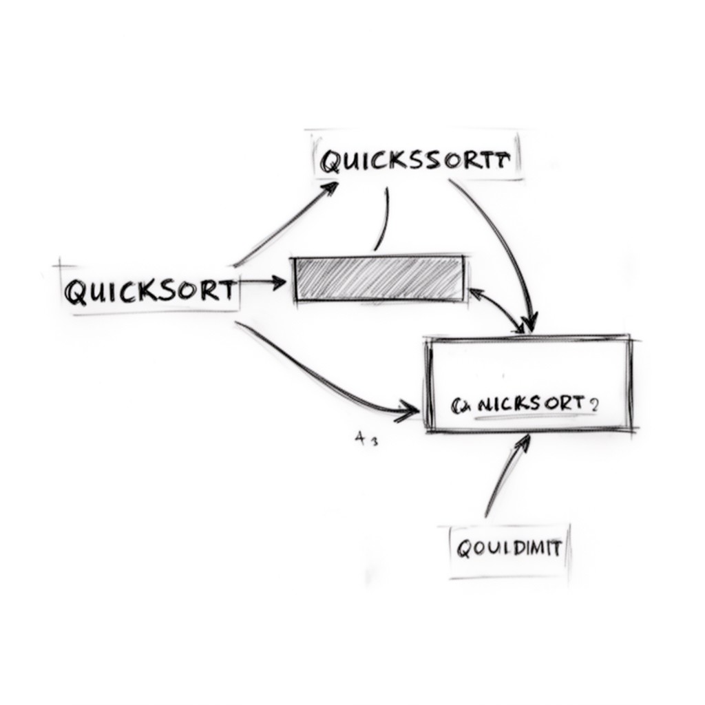 AI-generated illustration of Quicksort