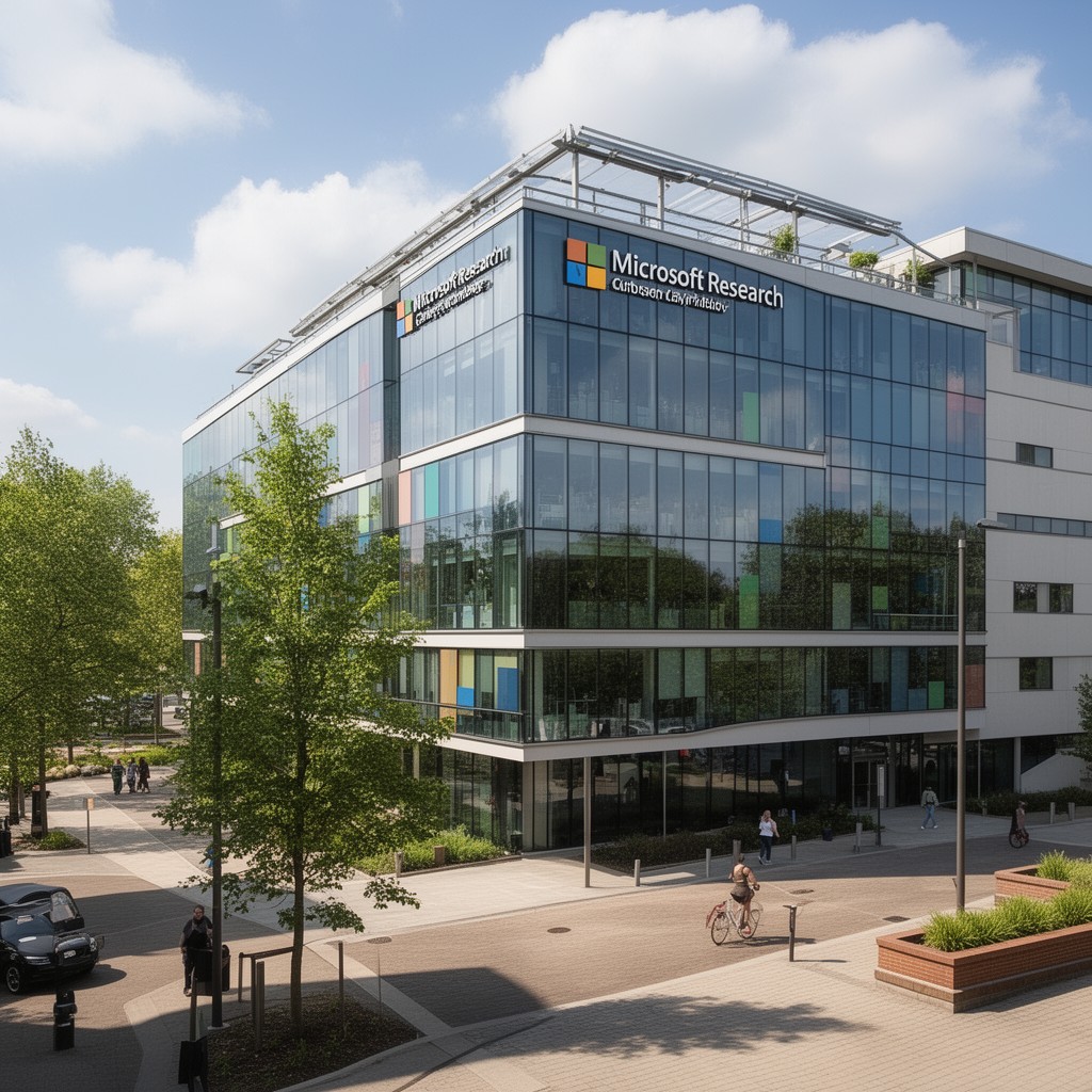 AI-generated illustration of Microsoft Research Cambridge