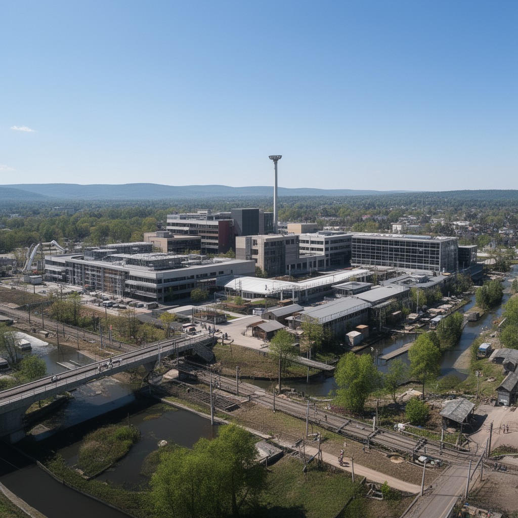 AI-generated illustration of Rensselaer Technology Park