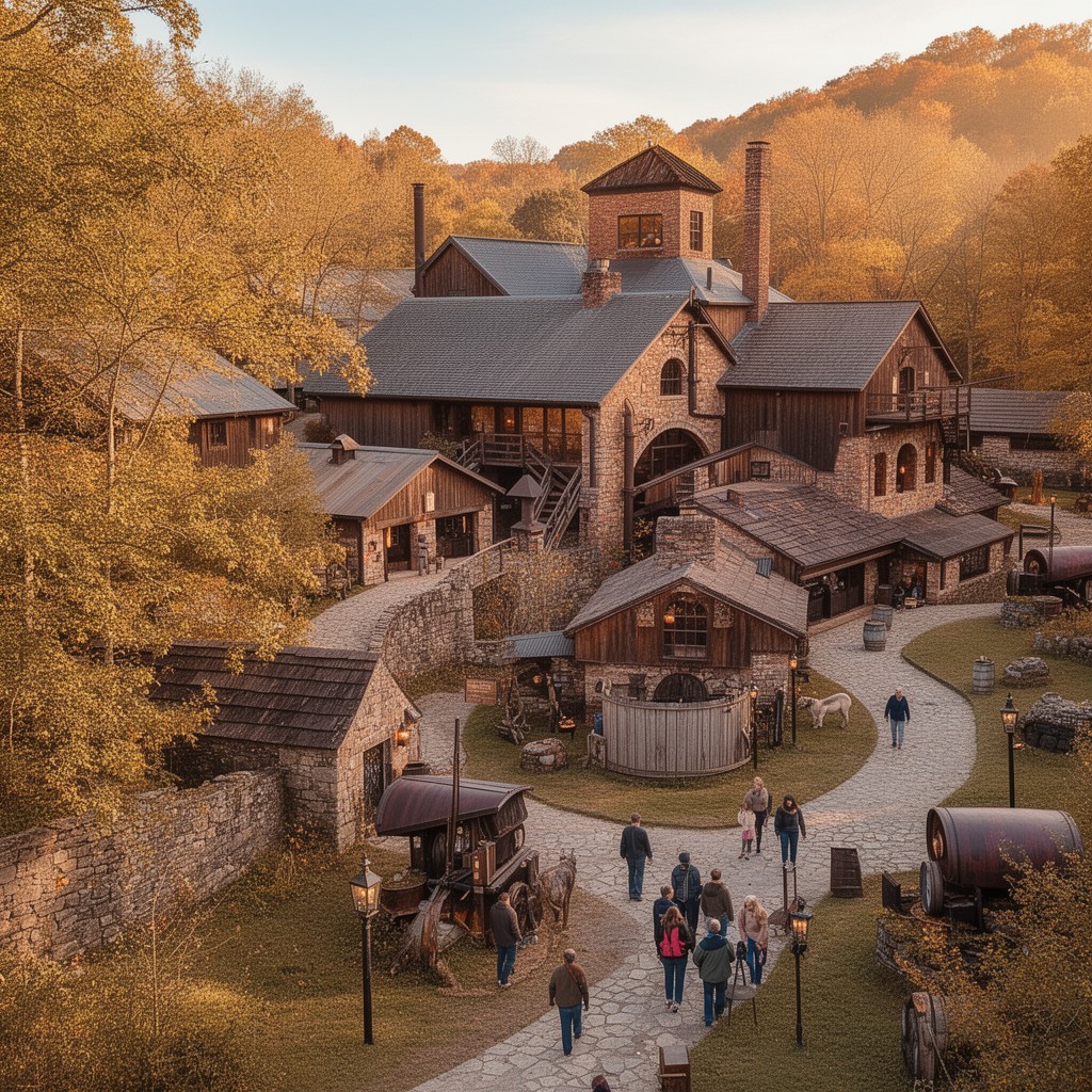 AI-generated illustration of Kentucky Bourbon Trail