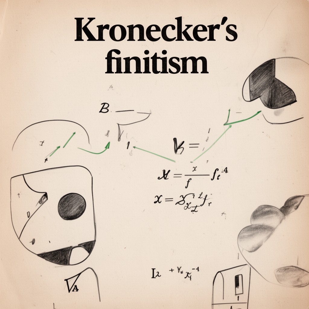 AI-generated illustration of Kronecker’s finitism