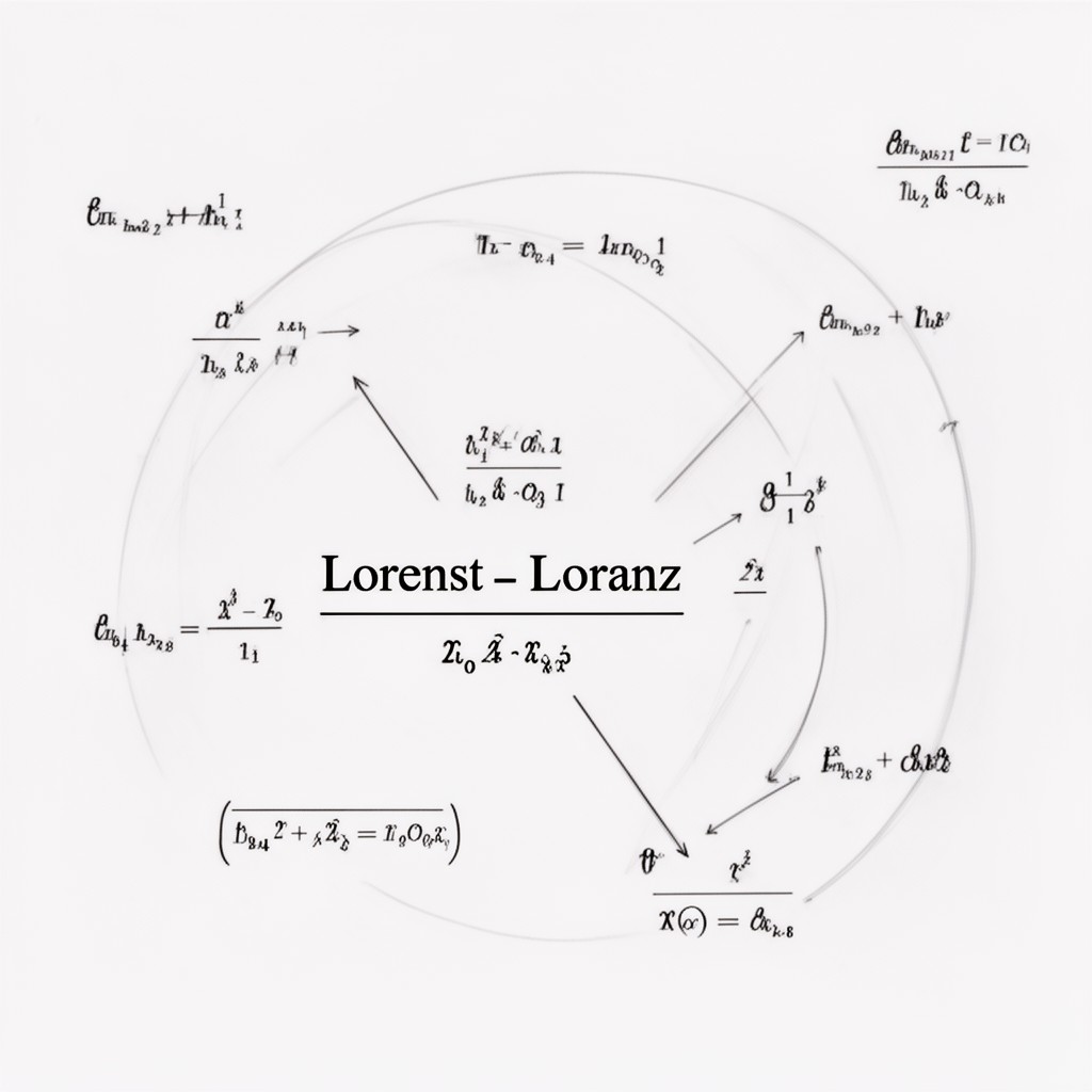 AI-generated illustration of Lorentz–Lorenz equation