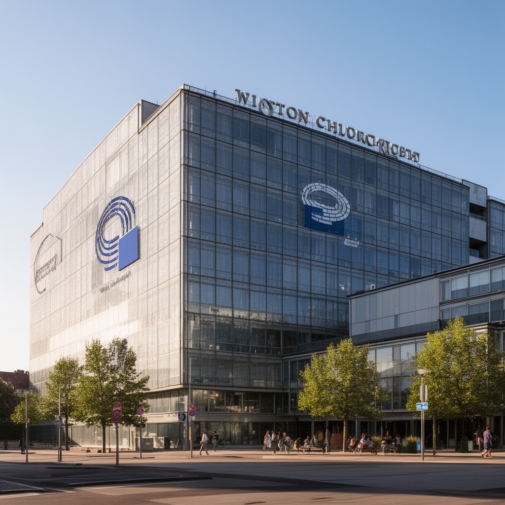AI-generated illustration of Winston Churchill building