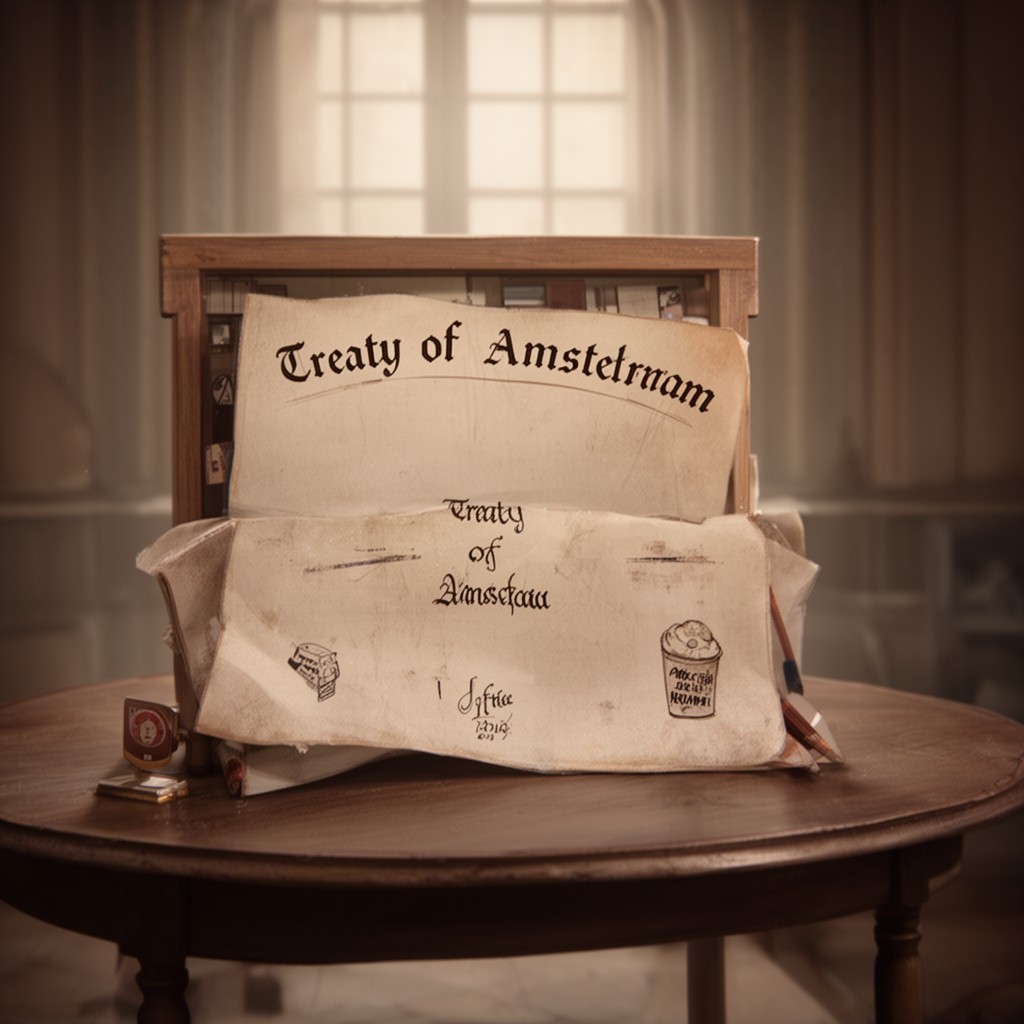 AI-generated illustration of Treaty of Amsterdam