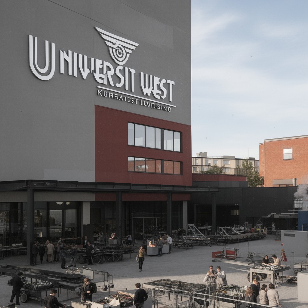 AI-generated illustration of University West