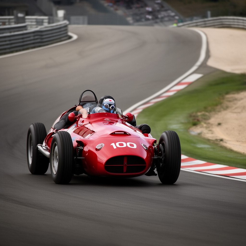 AI-generated illustration of Maserati 250F