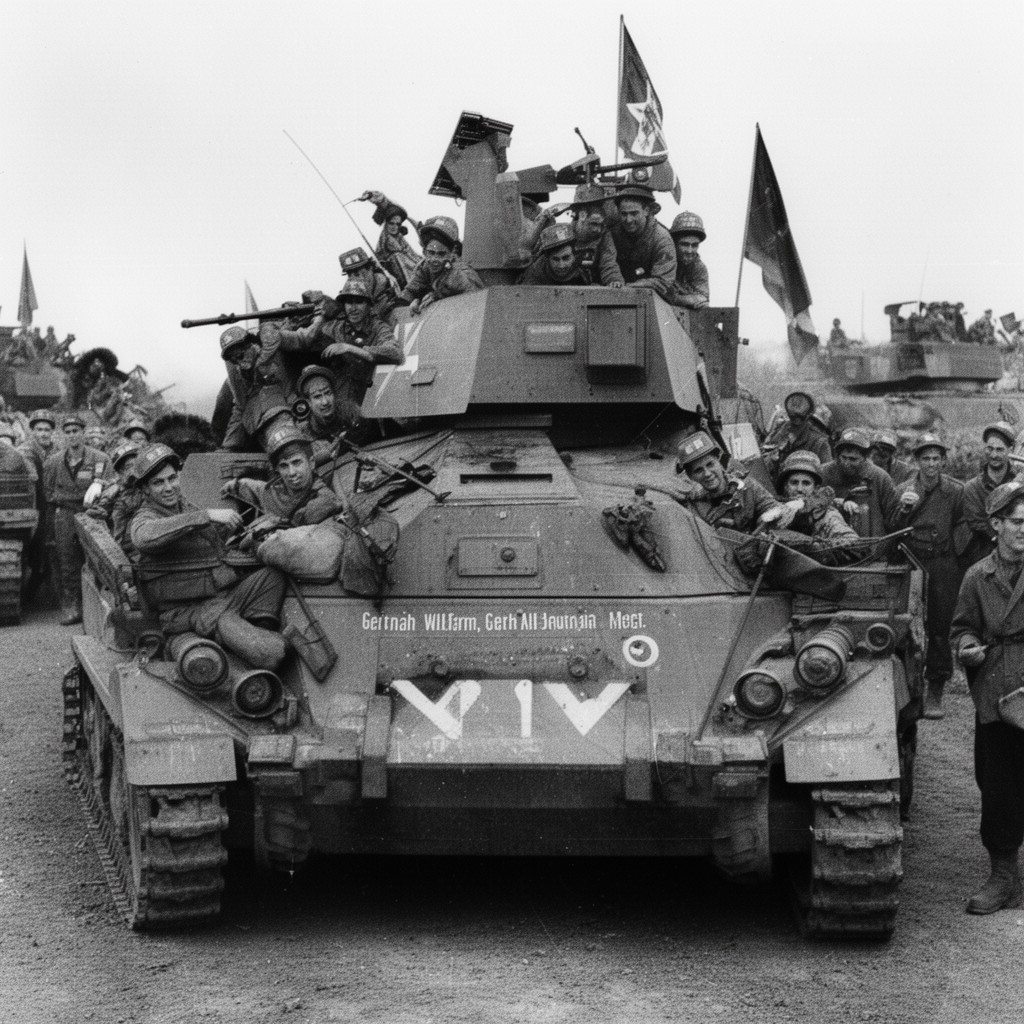 AI-generated illustration of German XIX Army Corps (mot.)