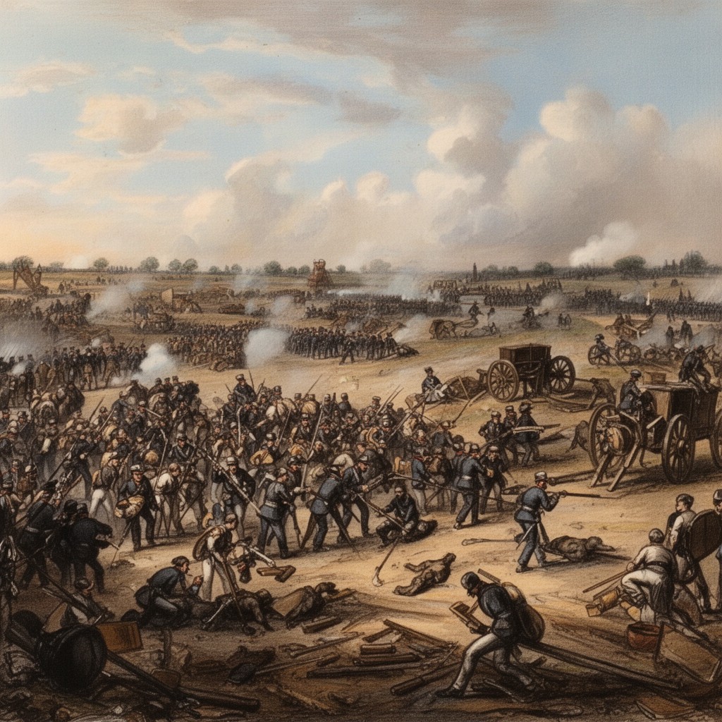 AI-generated illustration of Battle of Sedan (1870)
