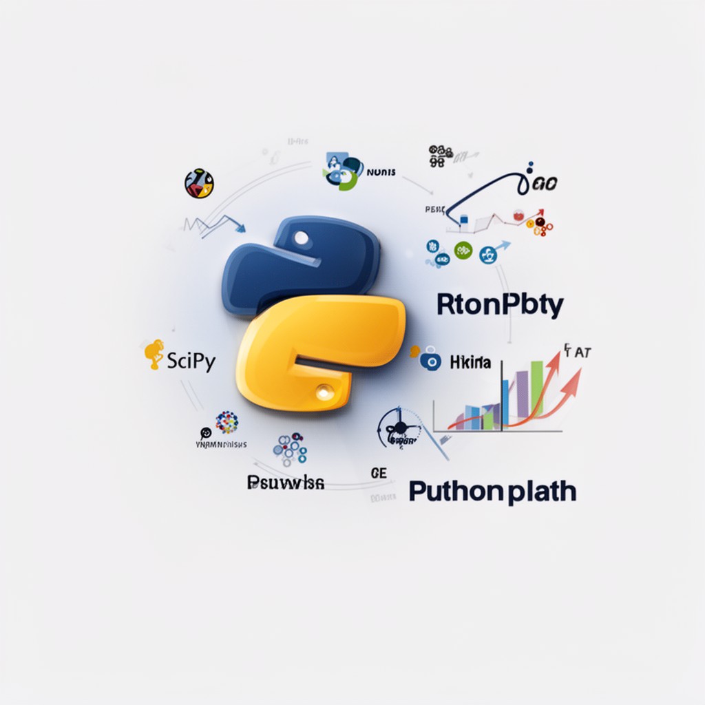 AI-generated illustration of Python scientific stack