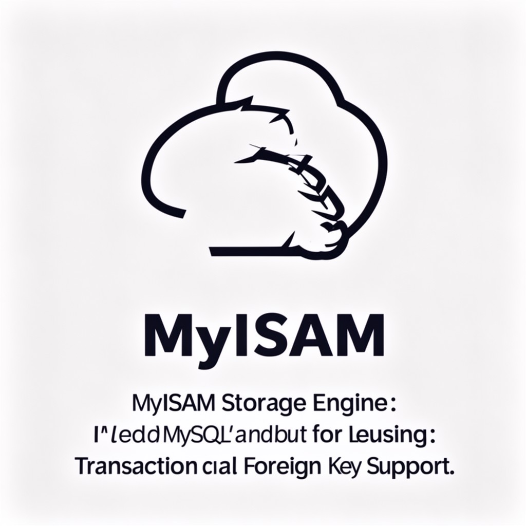 AI-generated illustration of MyISAM storage engine