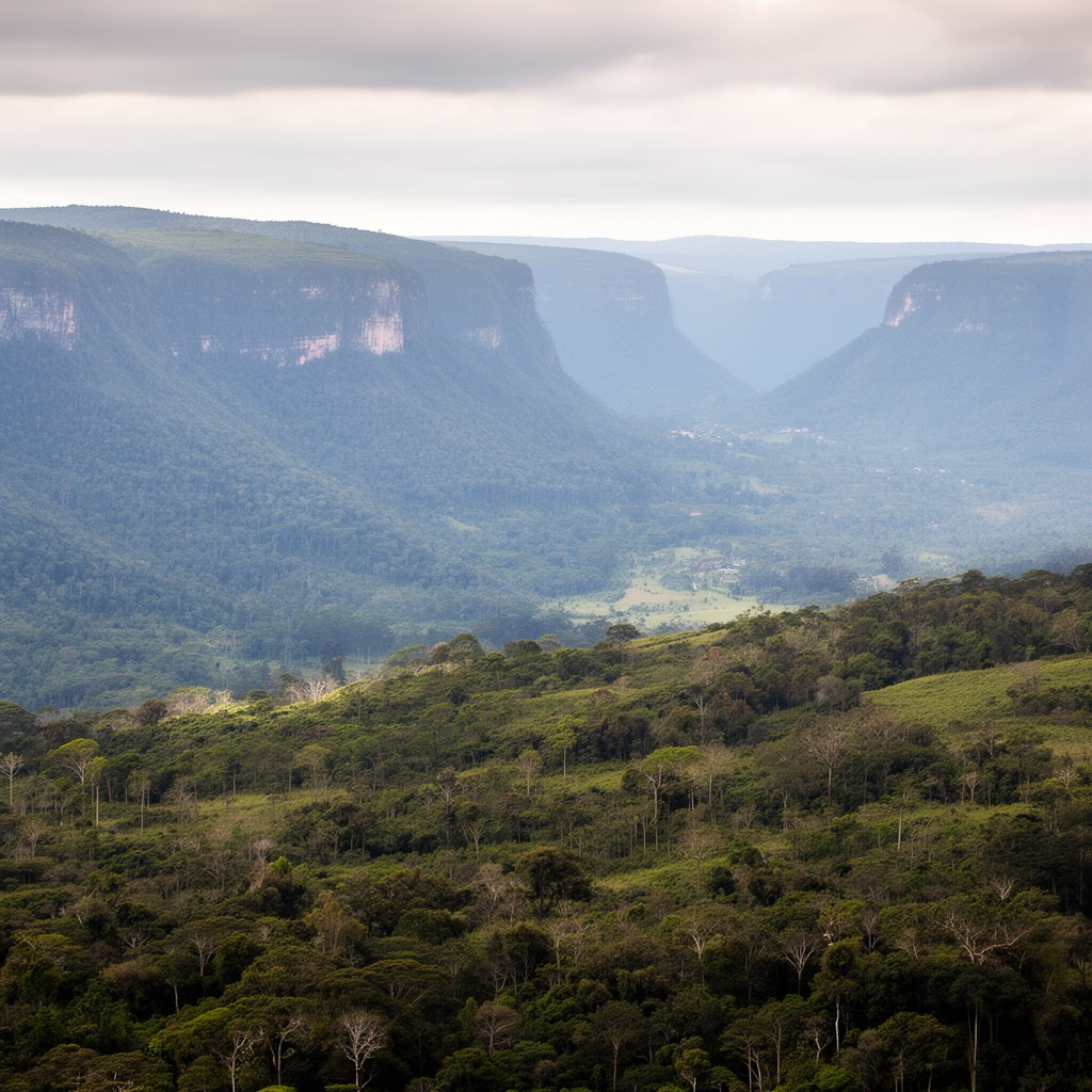 AI-generated illustration of Brazilian Highlands