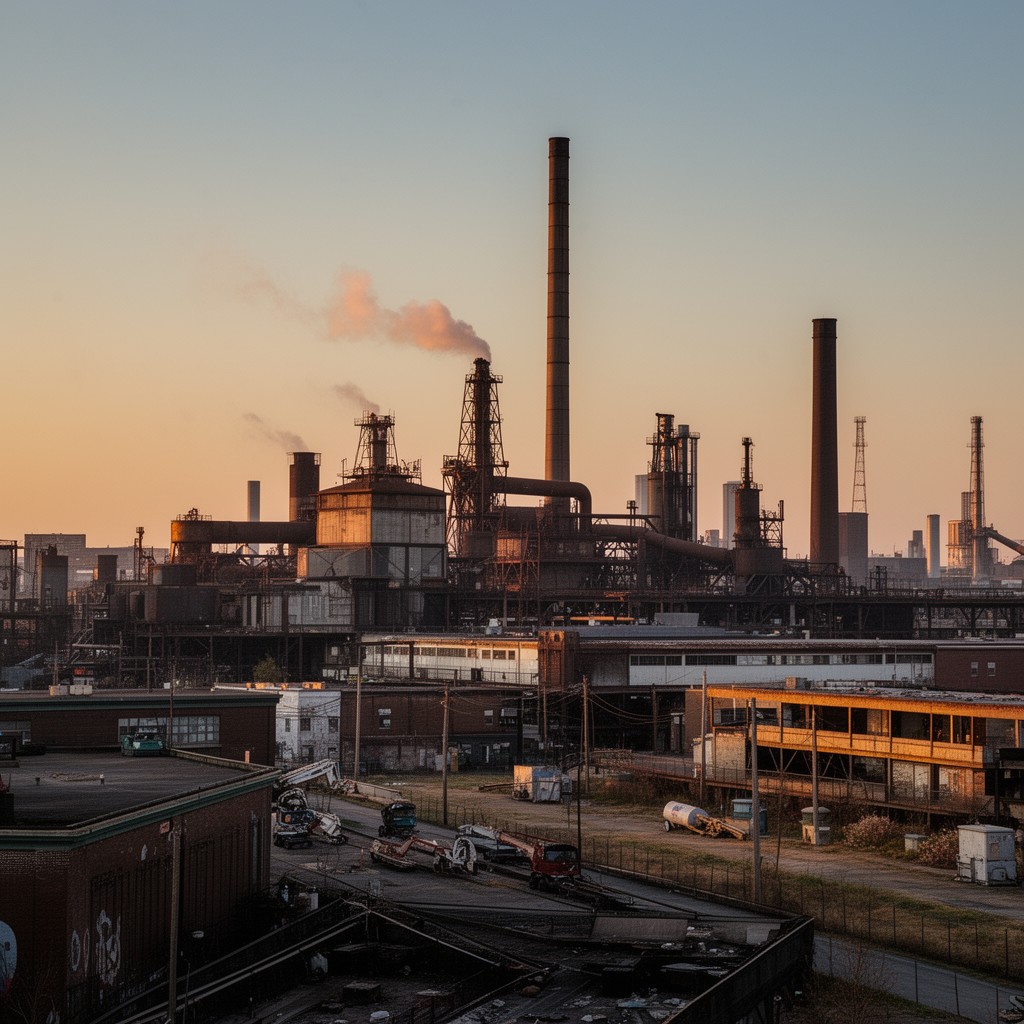 AI-generated illustration of Gary, Indiana