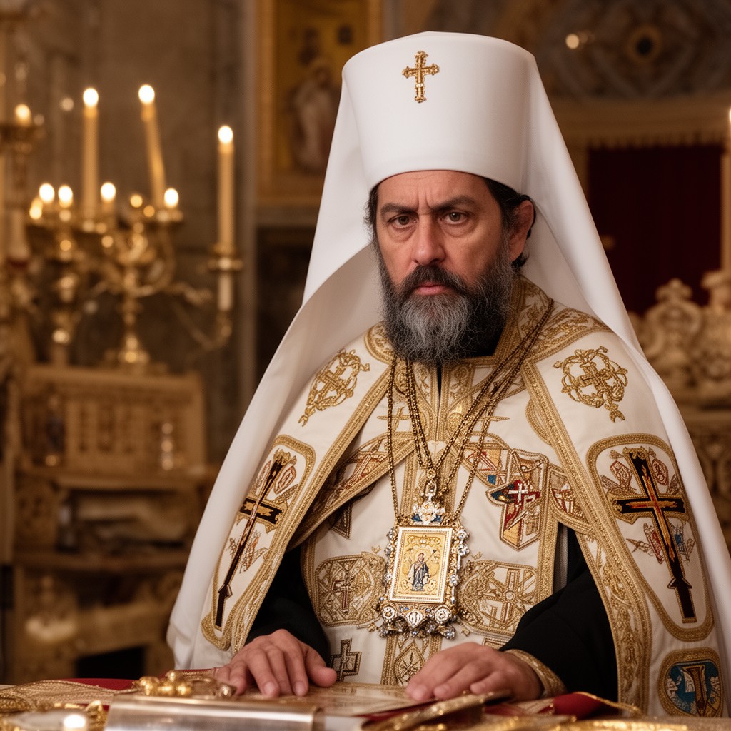 AI-generated illustration of Greek Orthodox Patriarch of Antioch and All the East