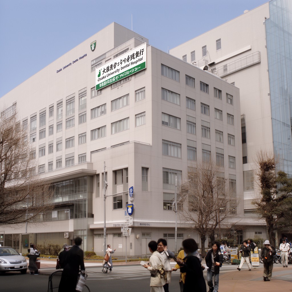 AI-generated illustration of Osaka University Dental Hospital