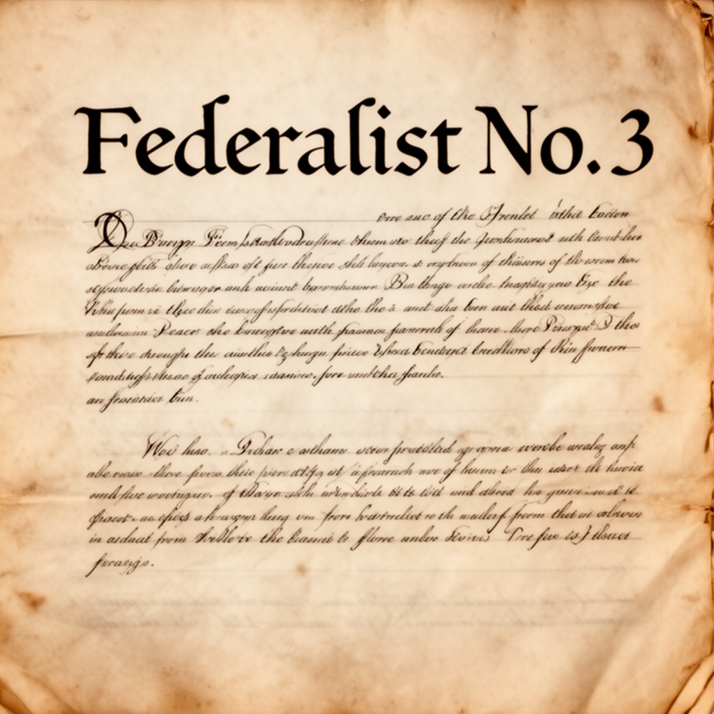 AI-generated illustration of Federalist No. 3
