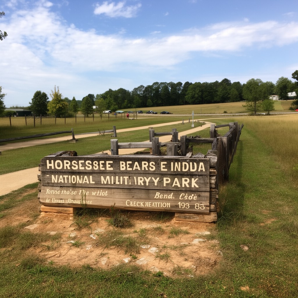 AI-generated illustration of Horseshoe Bend National Military Park