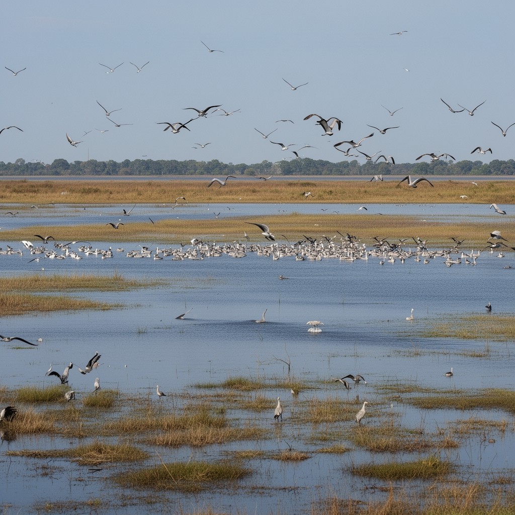 AI-generated illustration of Wheeler National Wildlife Refuge