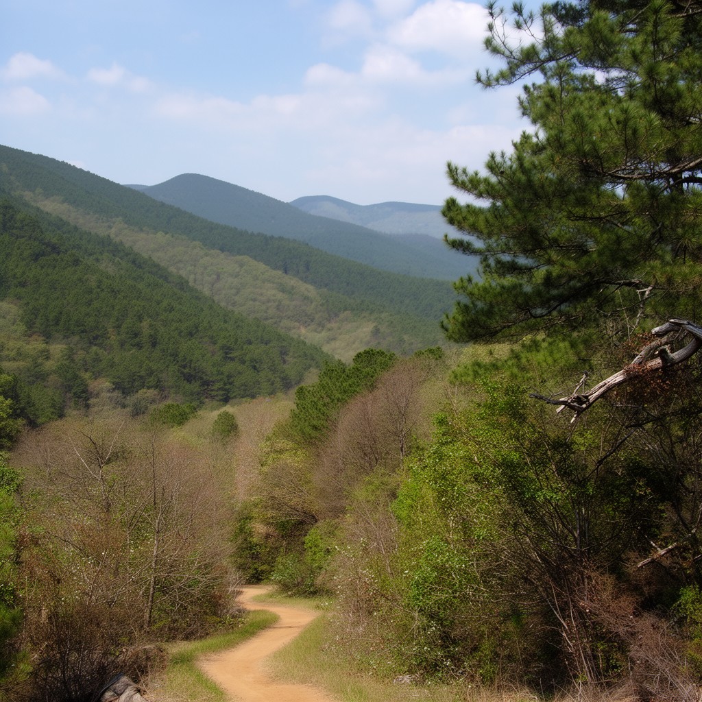 AI-generated illustration of Pinhoti National Recreation Trail