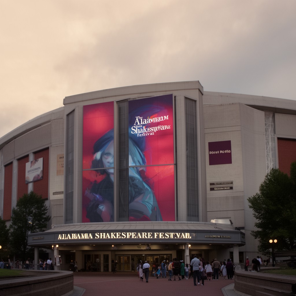 AI-generated illustration of Alabama Shakespeare Festival