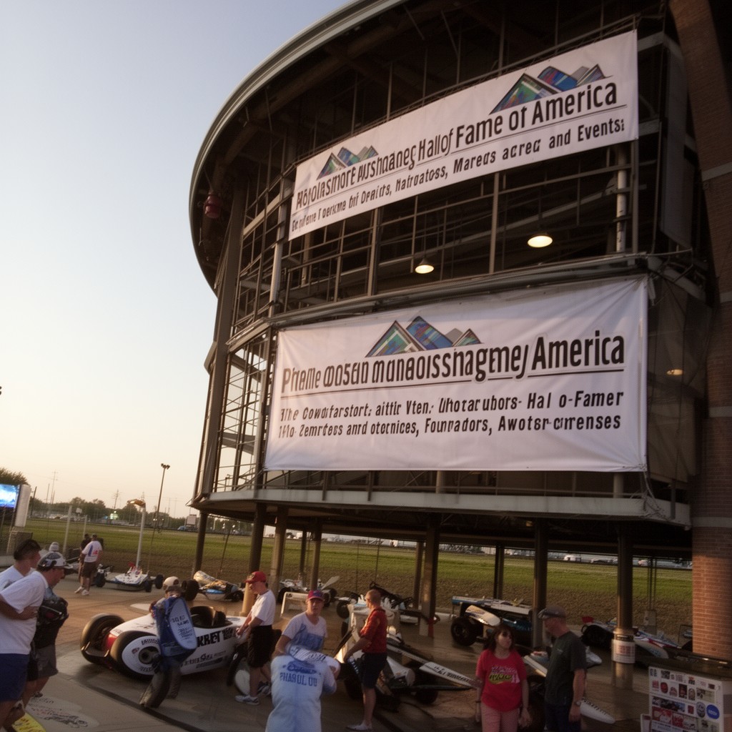 AI-generated illustration of Motorsports Hall of Fame of America